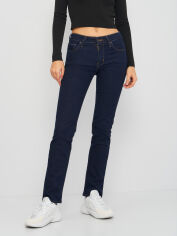 Акція на Джинси Slim Fit жіночі Levi`s 712 Slim-Leg Jeans-Lone Wolf 18884-0025 W24L32 Темно-сині від Rozetka