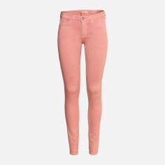 Акція на Джинси Skinny жіночі H&M XAZ124549MVBE 27/32 Блідо-рожеві від Rozetka