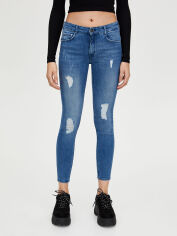 Акція на Джинси Skinny жіночі Pull & Bear XAZ220292RILU 36 Сині від Rozetka