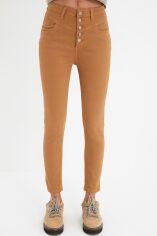 Акція на Джинси Skinny жіночі Trendyol TWOAW22JE1013 36 Бежеві від Rozetka