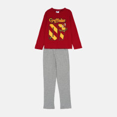 Акция на Піжама (футболка з довгими рукавами+штани) для хлопчика Disney Harry Potter HU2048 110-116 см Темно-червона от Rozetka