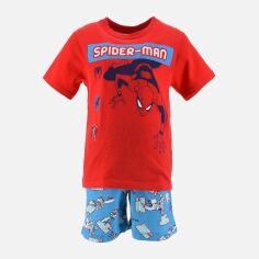 Акція на Піжама (футболка + шорти) Disney Spiderman EV2019 104 см Червона від Rozetka