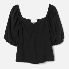 Акція на Топ жіночий H&M 0840607-1 34 Чорний від Rozetka