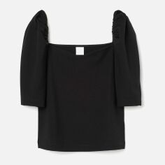 Акція на Топ жіночий H & M 2212-8286521 XL Чорний від Rozetka