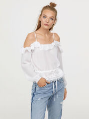 Акція на Топ жіночий H&M 0620168-7 42 Білий від Rozetka