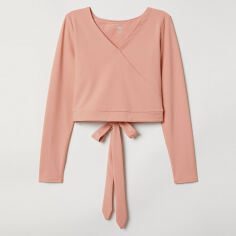 Акція на Топ жіночий H&M Sport 04-0647751-003 L Пудра (СА2000001607596) від Rozetka