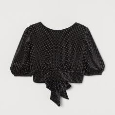 Акція на Топ жіночий H&M 0949265_блест.гурт XS Чорний від Rozetka