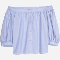 Акція на Топ жіночий H&M 0607670_пол 38 Блакитний від Rozetka