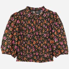 Акція на Топ жіночий H&M 0922625_цветоч_01 32 Чорний від Rozetka