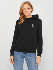 Акція на Худі жіноче Calvin Klein Jeans 10800.1 XS Чорне від Rozetka