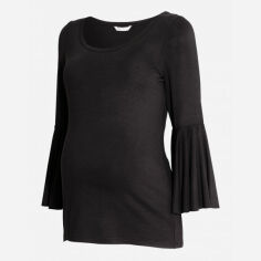 Акция на Лонгслів довгий жіночий H&M 1503-5090086 XL Чорний от Rozetka