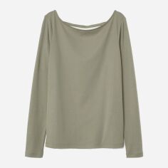 Акція на Лонгслів довгий жіночий H&M 0616543_хакі 42 Хакі від Rozetka