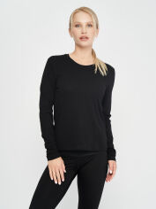 Акція на Спортивний лонгслів жіночий Joma Organic 901611.100 S Чорний від Rozetka