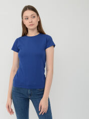 Акція на Футболка бавовняна жіноча Sol's Imperial Women 11502238 XL Синя від Rozetka