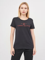 Акція на Футболка жіноча Tommy Hilfiger 10194.3 S Темно-синя від Rozetka