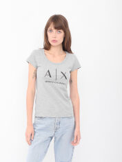 Акція на Футболка жіноча Armani Exchange 10261.2 S Сіра від Rozetka