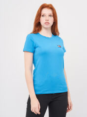 Акція на Футболка жіноча Tommy Jeans 10278.4 XS Блакитна від Rozetka