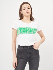 Акція на Футболка жіноча Tommy Hilfiger 9740.2 XL Біла від Rozetka