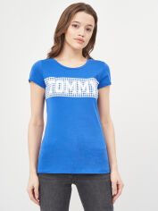 Акція на Футболка жіноча Tommy Hilfiger 9740.3 XL Електрик від Rozetka