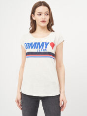 Акція на Футболка жіноча Tommy Hilfiger 9742.1 S Сіра від Rozetka