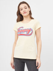 Акція на Футболка жіноча Tommy Hilfiger 9744.3 L Жовта від Rozetka