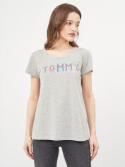 Акція на Футболка жіноча Tommy Hilfiger 9563.2 XL (48) Сіра від Rozetka