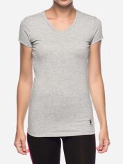Акція на Футболка жіноча U.S. Polo Assn 66004 Xl Сірий/Меланж від Rozetka