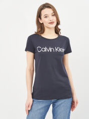 Акція на Футболка жіноча Calvin Klein Jeans 10485.1 S Темно-синя від Rozetka
