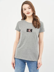 Акція на Футболка жіноча Calvin Klein Jeans 10486.4 XS Сіра від Rozetka