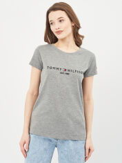 Акція на Футболка жіноча Tommy Hilfiger 10497.3 XS Сіра від Rozetka