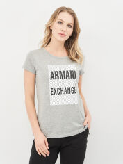 Акция на Футболка жіноча Armani Exchange 10519.3 XS Сіра от Rozetka