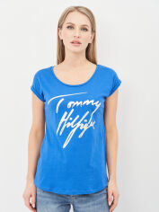 Акція на Футболка жіноча Tommy Hilfiger 10618.1 M Електрик від Rozetka