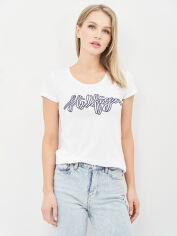 Акція на Футболка жіноча Tommy Hilfiger 10619.2 L Біла від Rozetka