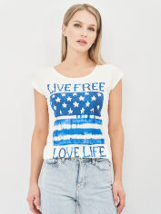 Акція на Футболка жіноча Tommy Hilfiger 10623.2 S Молочна від Rozetka