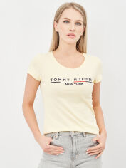 Акція на Футболка жіноча Tommy Hilfiger 10624.5 XL Жовта від Rozetka