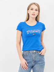 Акція на Футболка жіноча Tommy Hilfiger 10630.3 S Електрик від Rozetka