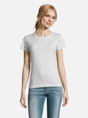 Акция на Футболка жіноча Sol's Pioneer Women Organic Cotton 03579300 XL Світло-сіра от Rozetka