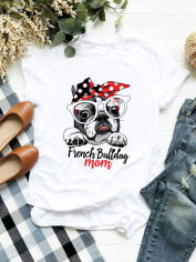 Акція на Футболка жіноча Love&Live French Bulldog mom LLP00666 XL Біла від Rozetka