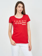 Акція на Футболка жіноча Tommy Hilfiger 10048.21 L Бордова від Rozetka