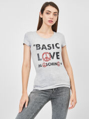 Акція на Футболка жіноча Love Moschino 9659.10 M Сіра від Rozetka