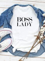 Акция на Футболка жіноча Zuzu Boss Lady ZZP00572 XS Бiла от Rozetka