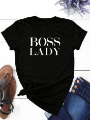 Акція на Футболка жіноча Zuzu Boss Lady ZZP00581 S Чорна від Rozetka