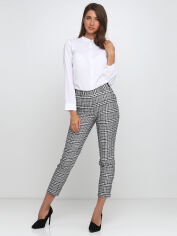 Акція на Штани жіночі H&M 69554592 40 Чорно-біла клітинка від Rozetka
