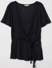 Акція на Блузка для годуючих мам жіноча H&M XAZ173108GOOU XS Чорна від Rozetka
