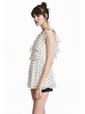 Акція на Блузка для годуючих мам жіноча H&M 0541616-6 XS Біла (СА2000001573457) від Rozetka