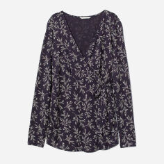 Акція на Блузка для вагітних жіноча H&M 0654407 XS Темно-синя від Rozetka