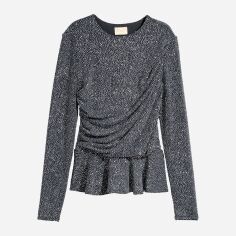 Акція на Блузка жіноча H&M 0589265_01 34 Сіра з синім від Rozetka