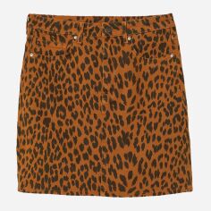 Акція на Спідниця джинсова міні літня жіноча H&M 0736319_леопард 34 Світло-коричнева від Rozetka
