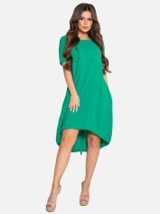 Акция на Плаття-футболка міді літнє жіноче ISSA PLUS 10497 5XL Зелене от Rozetka