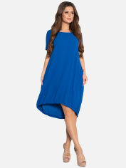 Акция на Плаття-футболка міді літнє жіноче ISSA PLUS 10497 S Синє от Rozetka